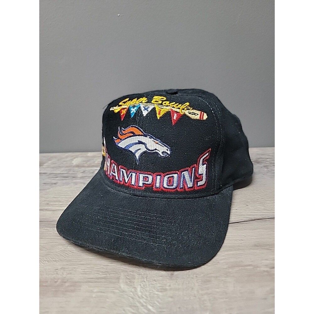 Vtg Logo Athletic Denver Broncos Super Bowl XXXII 32 Champions Snapback Hat NFL